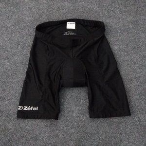 ZEFAL Cycling Shorts L-XL 32-36 Black Logo‎ Red Form Fit Padding Bicycling